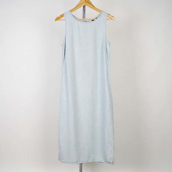 Waredenim  Women's Sleeveless Denim Midi Dress Size UK10/FR38 - Picture 1 of 6